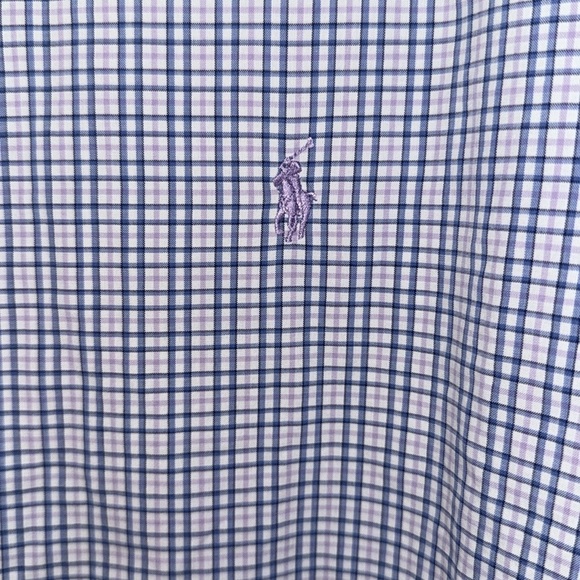 Ralph Lauren Blue Label Classic Fit Plaid Check Oxford Button Down Shirt Preppy - Picture 2 of 10